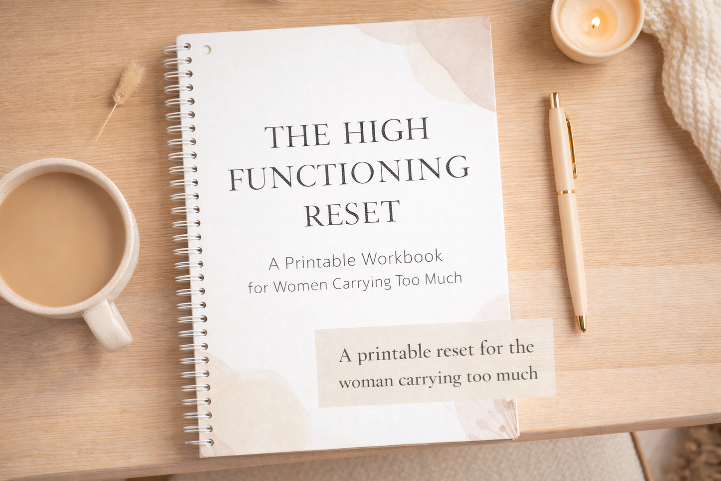 The High-Functioning Reset™ - A Printable Workbook for Women Carrying Too Much