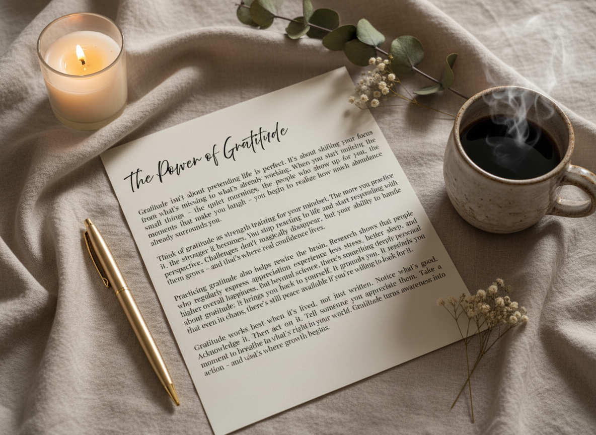 30 Days of Gratitude: A Printable Guided Gratitude Journal for Reflection & Mindset