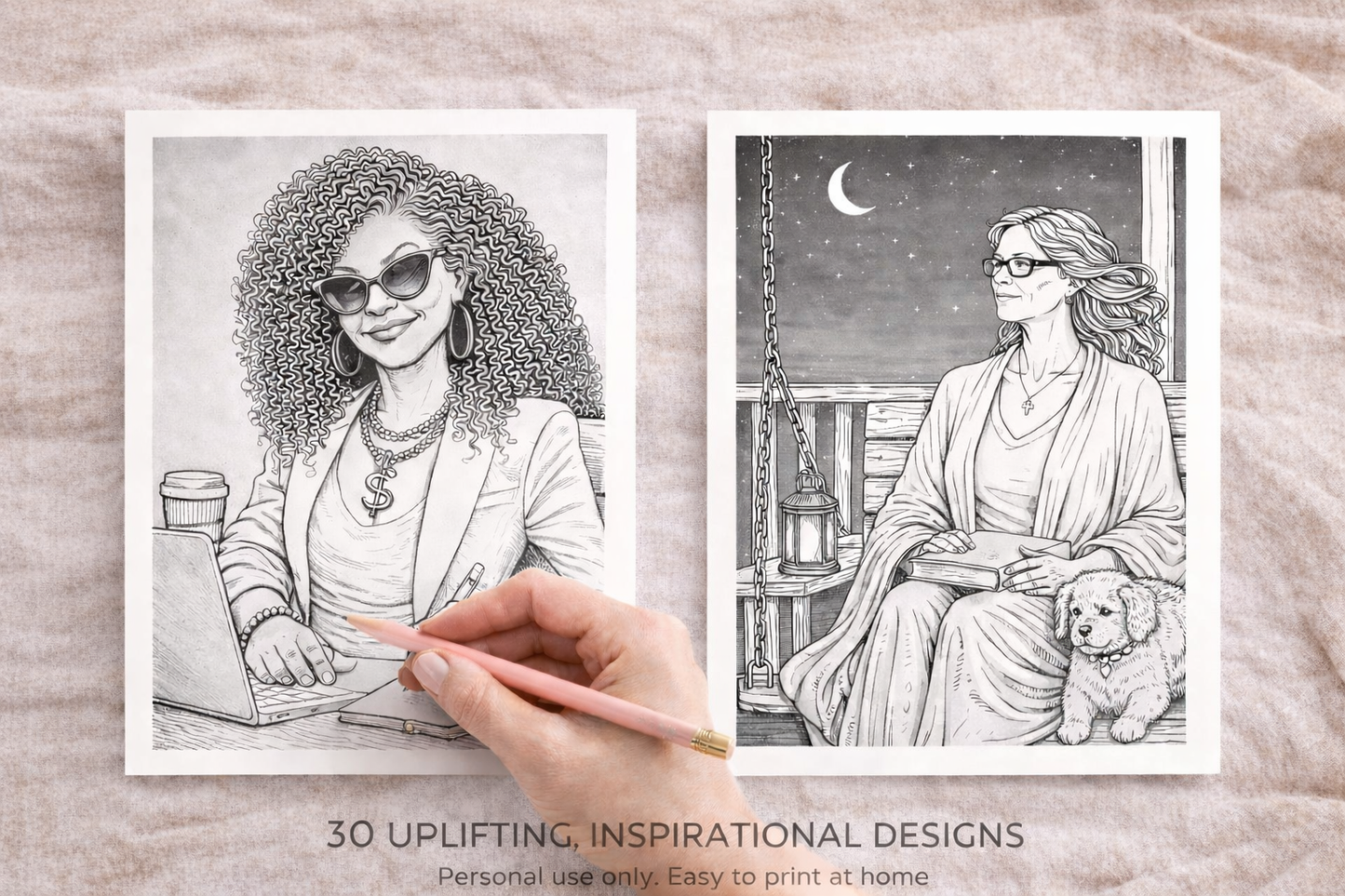 Unstoppable Her: A Printable Coloring Book for Women Rising Through Hard Seasons